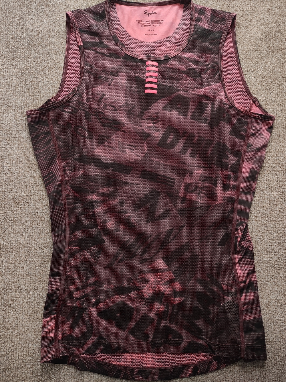 Rapha Pro Team Base Layer - Sleeveless/Small - Road Graffiti Collection (Rare)